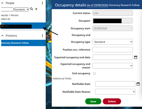 Step 21 - Expected date of occupancy